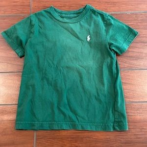 Hunter Green Toddle Boys 3T Short Sleeved Ralph Lauren T Shirt